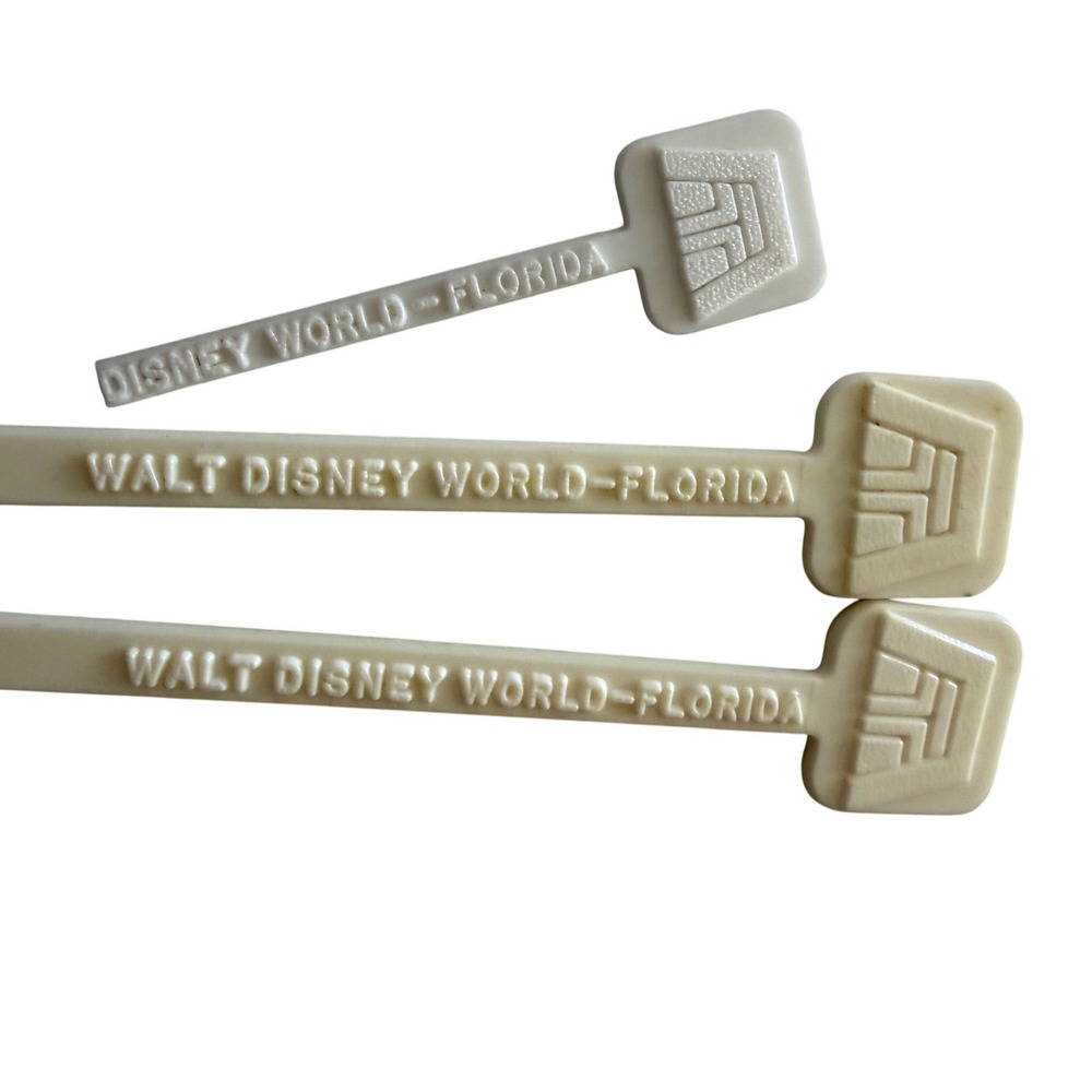 Vintage Walt Disney World Florida‎ Swizzle Sticks Contemporary Resort Logo Set 2